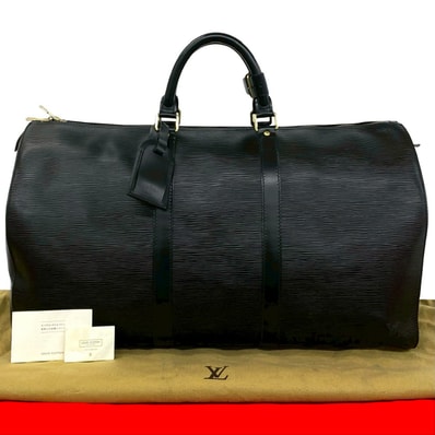 LOUIS VUITTON ルイヴィトン キーポル 50 エピ レザー ボストンバッグ ブラック
84790