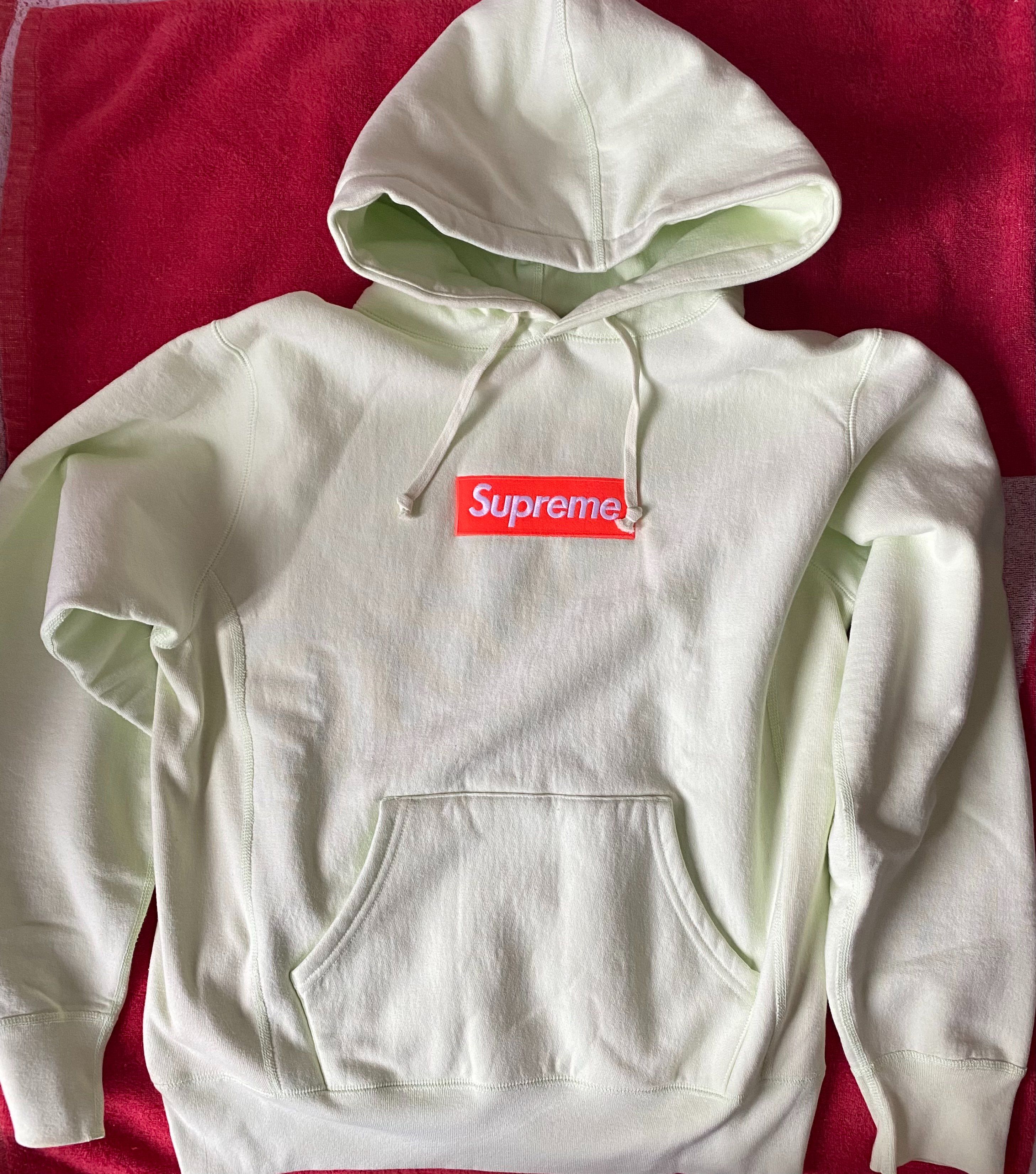 Supreme Box Logo Hooded Sweatshirt "Pale Lime" (17FW)
