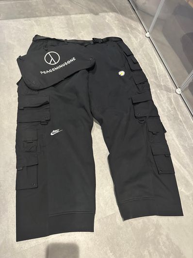 PEACEMINUSONE PMO x NIKE Wide Pants "Black" / G-DRAGON