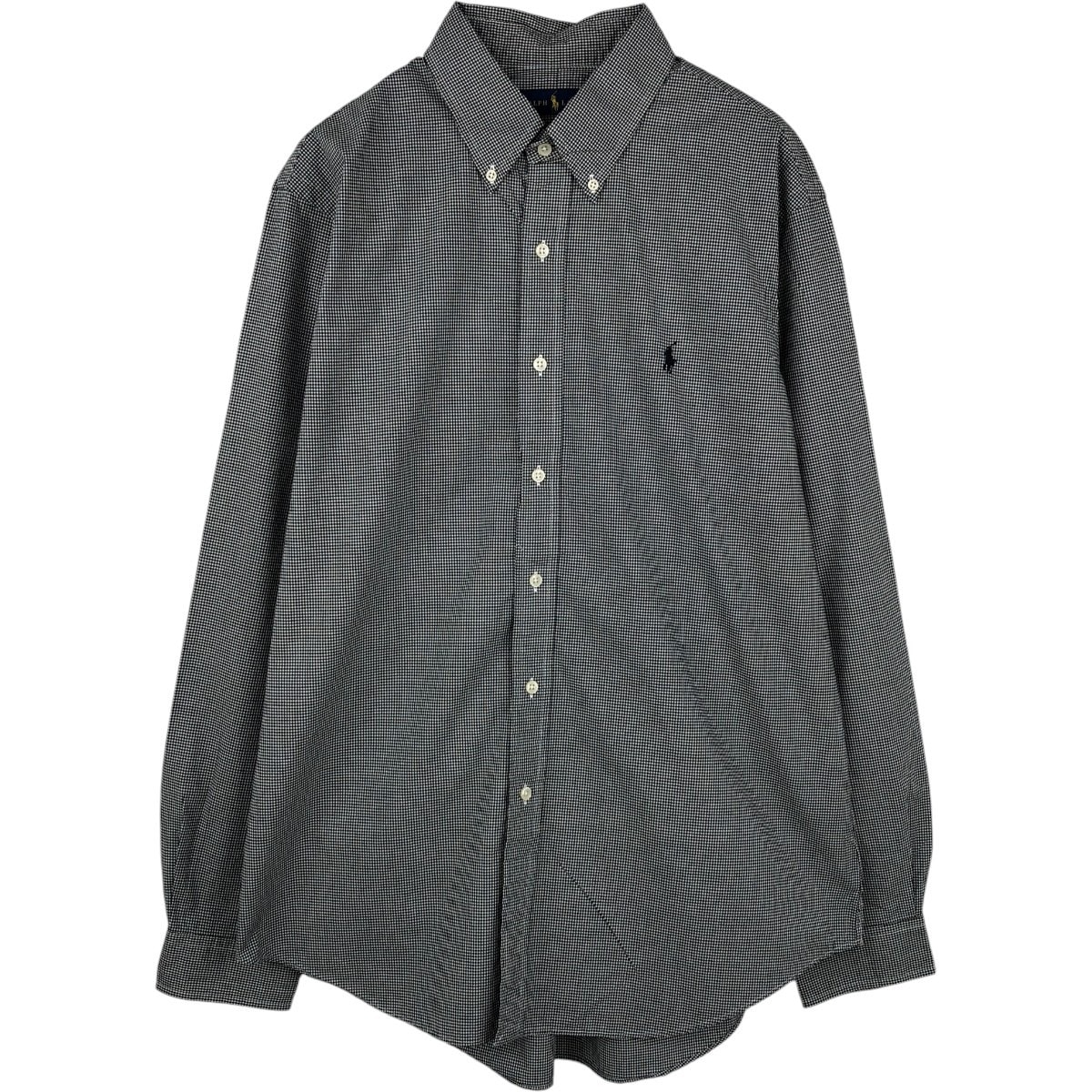 古着 ラルフローレン Ralph Lauren ギンガムチェック 長袖 ボタンダウンチェックシャツ メンズL相当/eaa676560