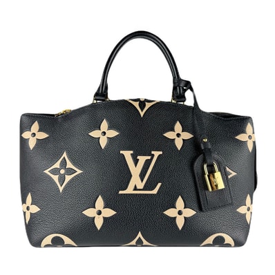 ルイ ヴィトン LOUIS VUITTON ハンドバッグ ショルダーバッグ バイカラー アンプラント プティ パレ PM モノグラムアンプラント ブラック/ベージュ ゴールド レディース M58913【中古】 z8025