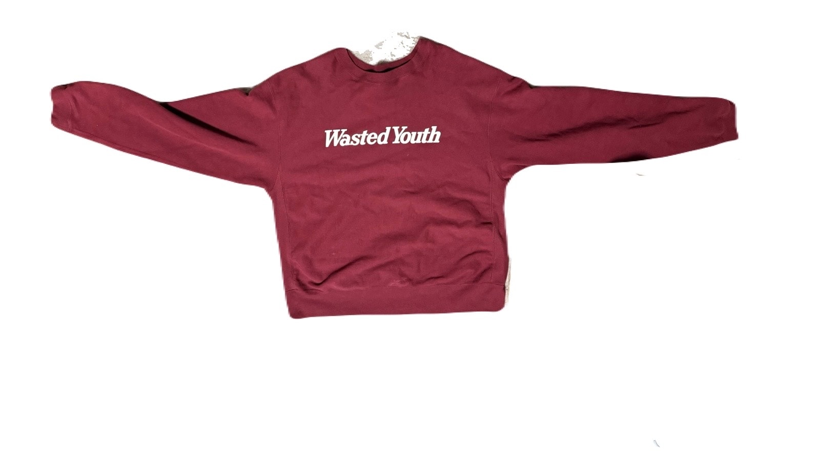 Wasted Youth Heavy Weight Sweatshirt#1 "Burgundy" / VERDY