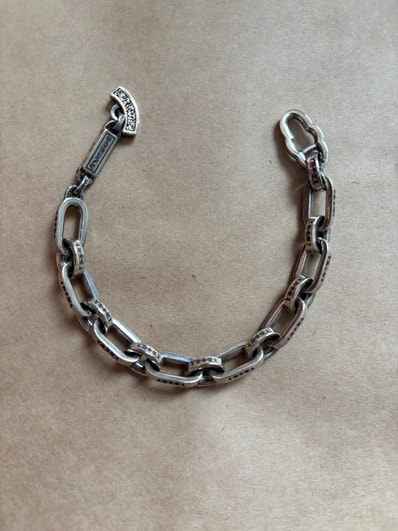 Chrome Hearts Paper E Chain Bracelet "Silver"