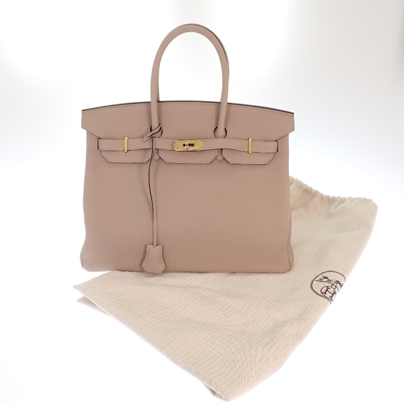 エルメス HERMES バーキン 35 ハンドバッグ トゴ トゥルティエールグレー ゴールド金具 レディース【中古】【Aランク】