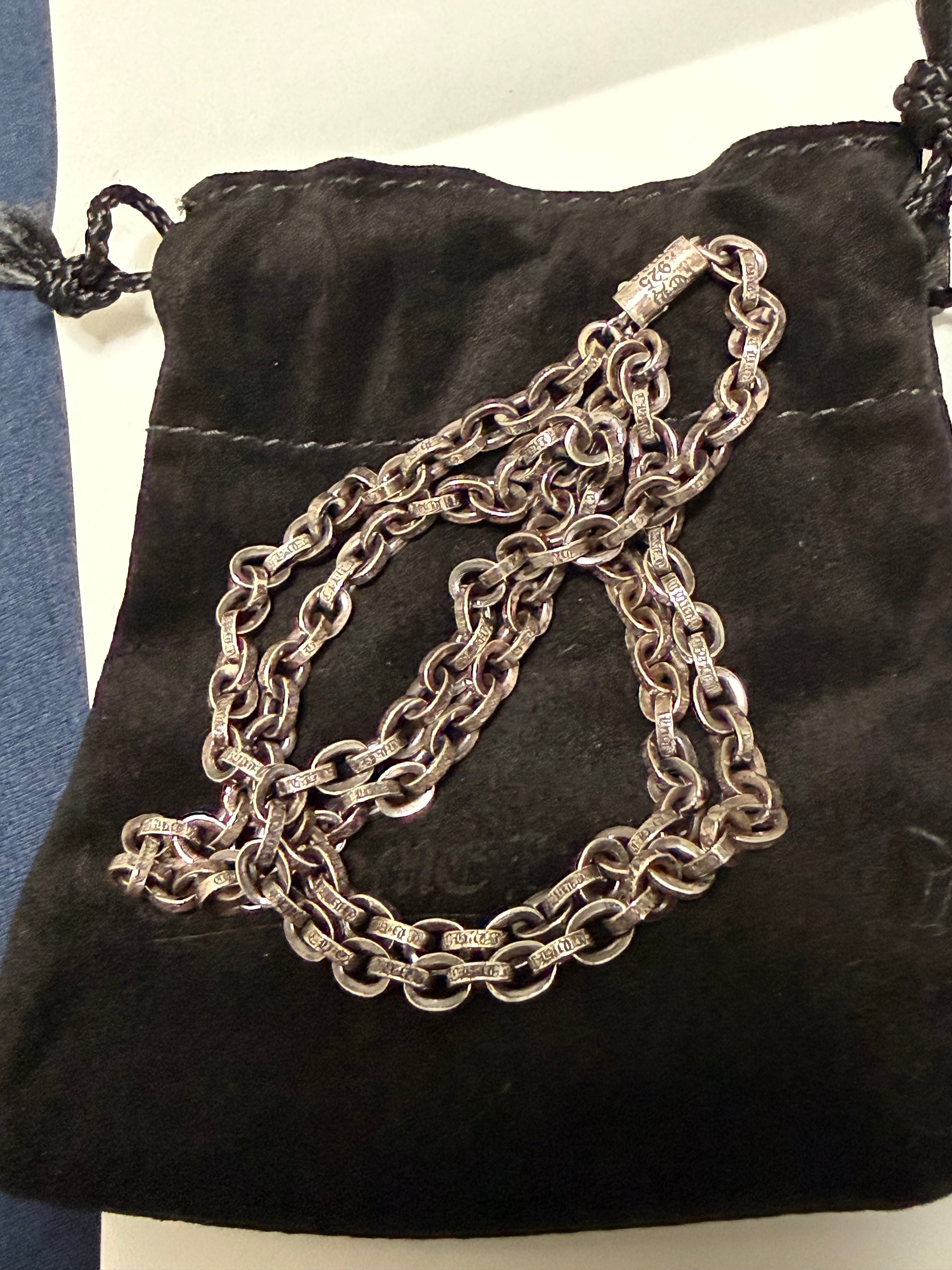 Chrome Hearts Paper Chain Necklace "Silver"
