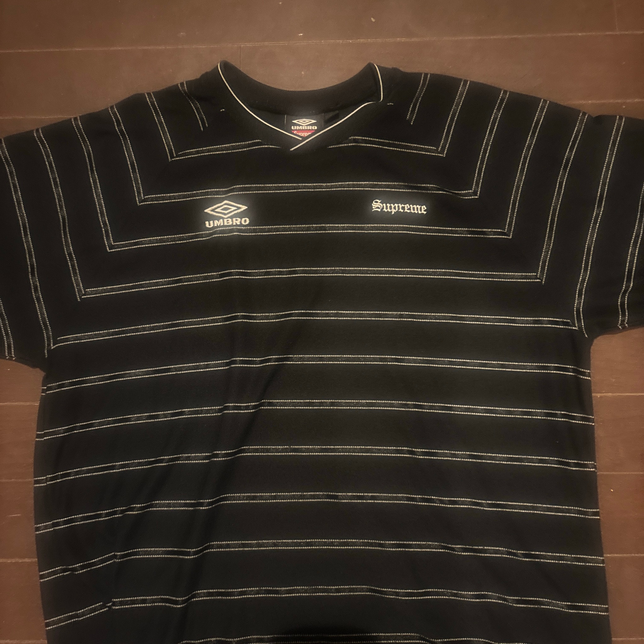 Supreme UMBRO コラボ ストライプ Tシャツ