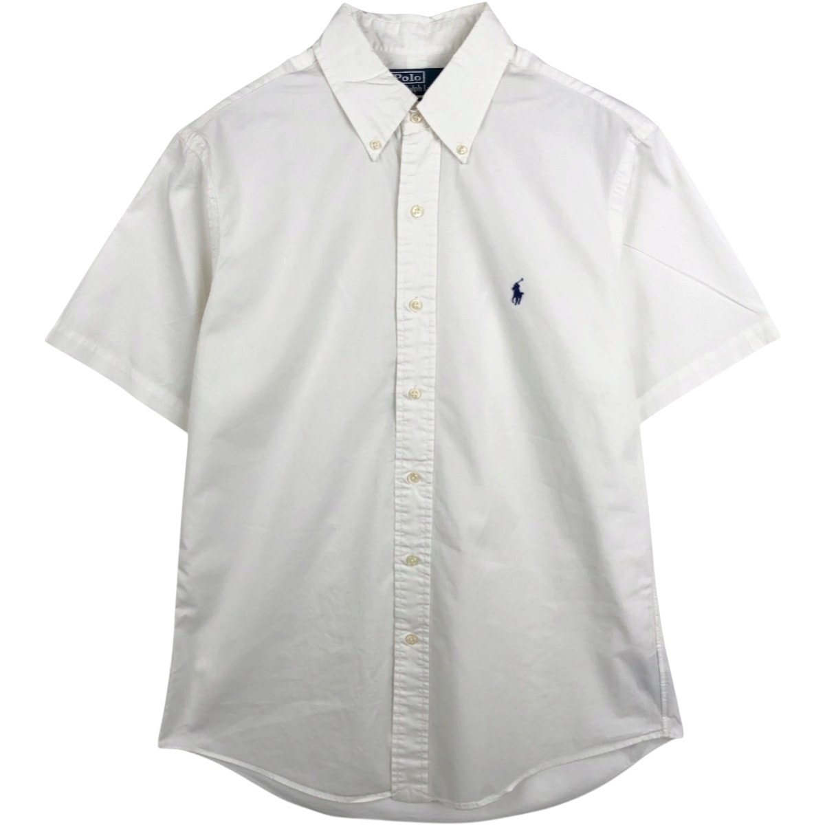 古着 ラルフローレン Ralph Lauren POLO by Ralph Lauren CUSTOM FIT 半袖 ボタンダウンシャツ メンズM相当/eaa674500