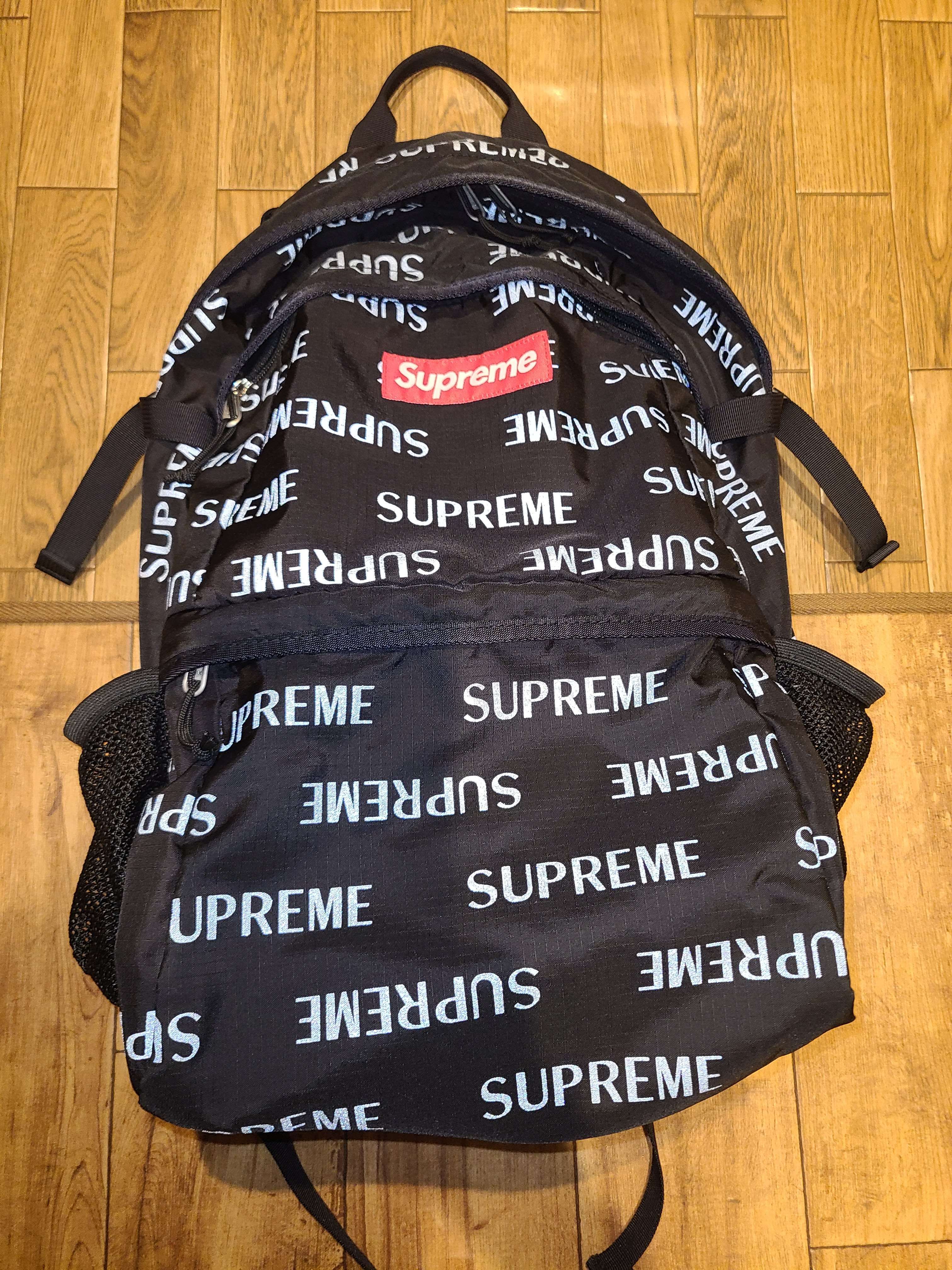 Supreme 3M Reflective Repeat Backpack "Black"