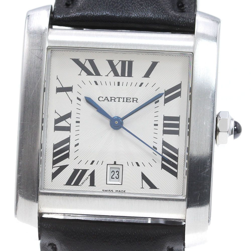 カルティエ タンクフランセーズXXL W5101755 メンズ 【中古】