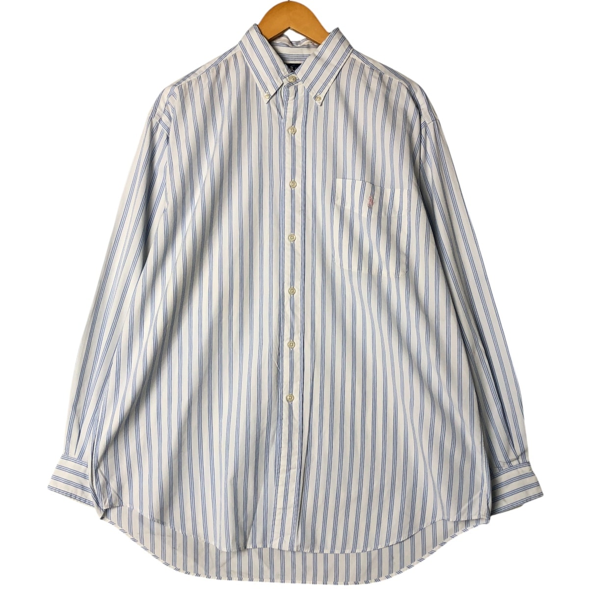 古着 ラルフローレン Ralph Lauren 長袖 ボタンダウンストライプシャツ メンズL相当/eaa551946