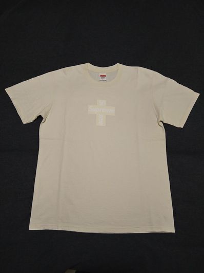 Supreme Cross Box Logo Tee "Natural"