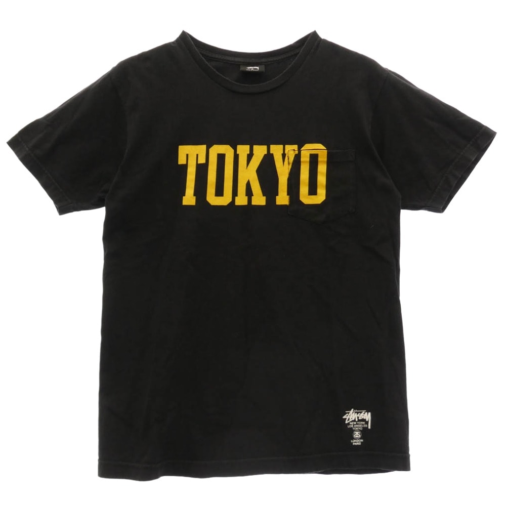 STUSSY ステューシー Tシャツ TOKYO 東京限定 プリント クルーネック 半袖 Tシャツ ブラック系 M【中古】
