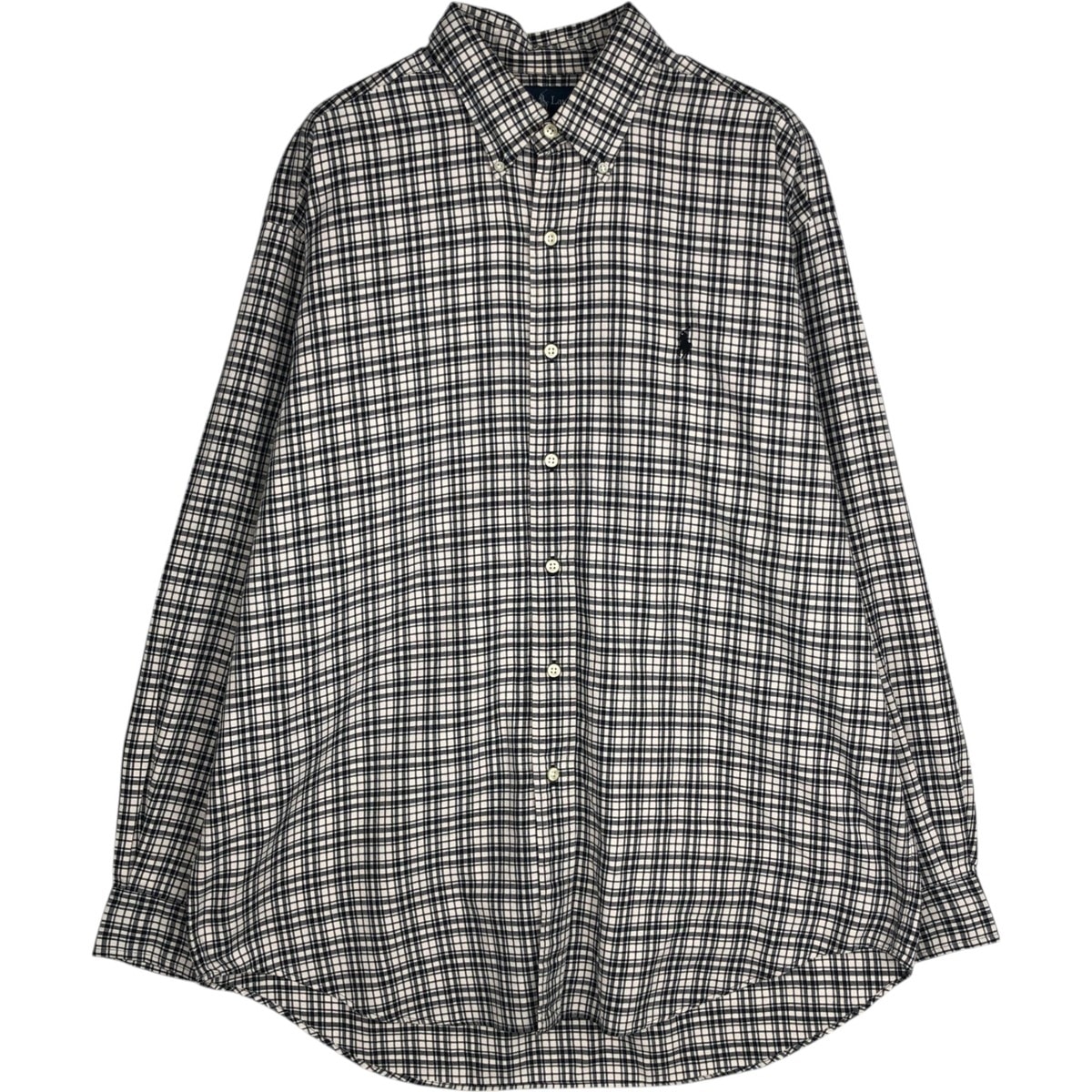 古着 ラルフローレン Ralph Lauren BLAKE 長袖 ボタンダウンチェックシャツ メンズL相当/eaa629075