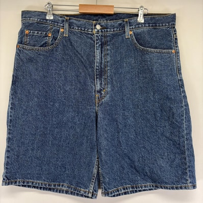 古着 リーバイス Levi's パンツ デニム 5ポケット 550 テーパード ハーフパンツ ジーパン w42 ブルー系 メンズ