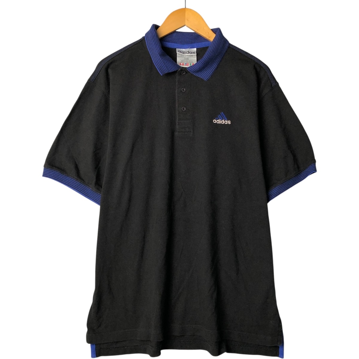 古着 90年代 アディダス adidas 半袖 ポロシャツ メンズL相当/eaa551564
