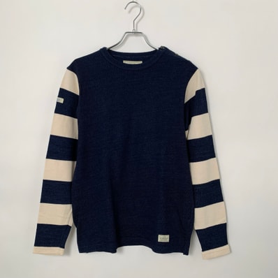 NEIGHBORHOOD FABRICES / C-CREW LS Navy