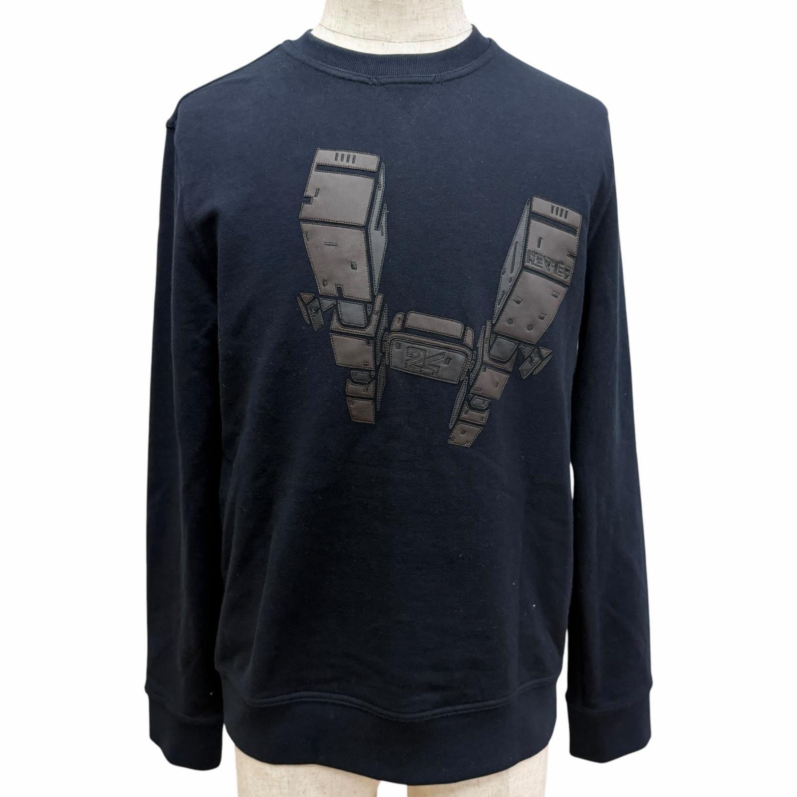 美品 エルメス スウェット ODYSSEY ネイビー メンズ XS