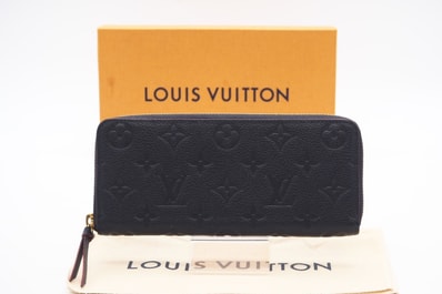 美品 LOUIS VUITTON ルイ・ヴィトン アンプラント ポルトフォイユ クレマンス M69415 長財布 ネイビー レッド カーフレザー レディース