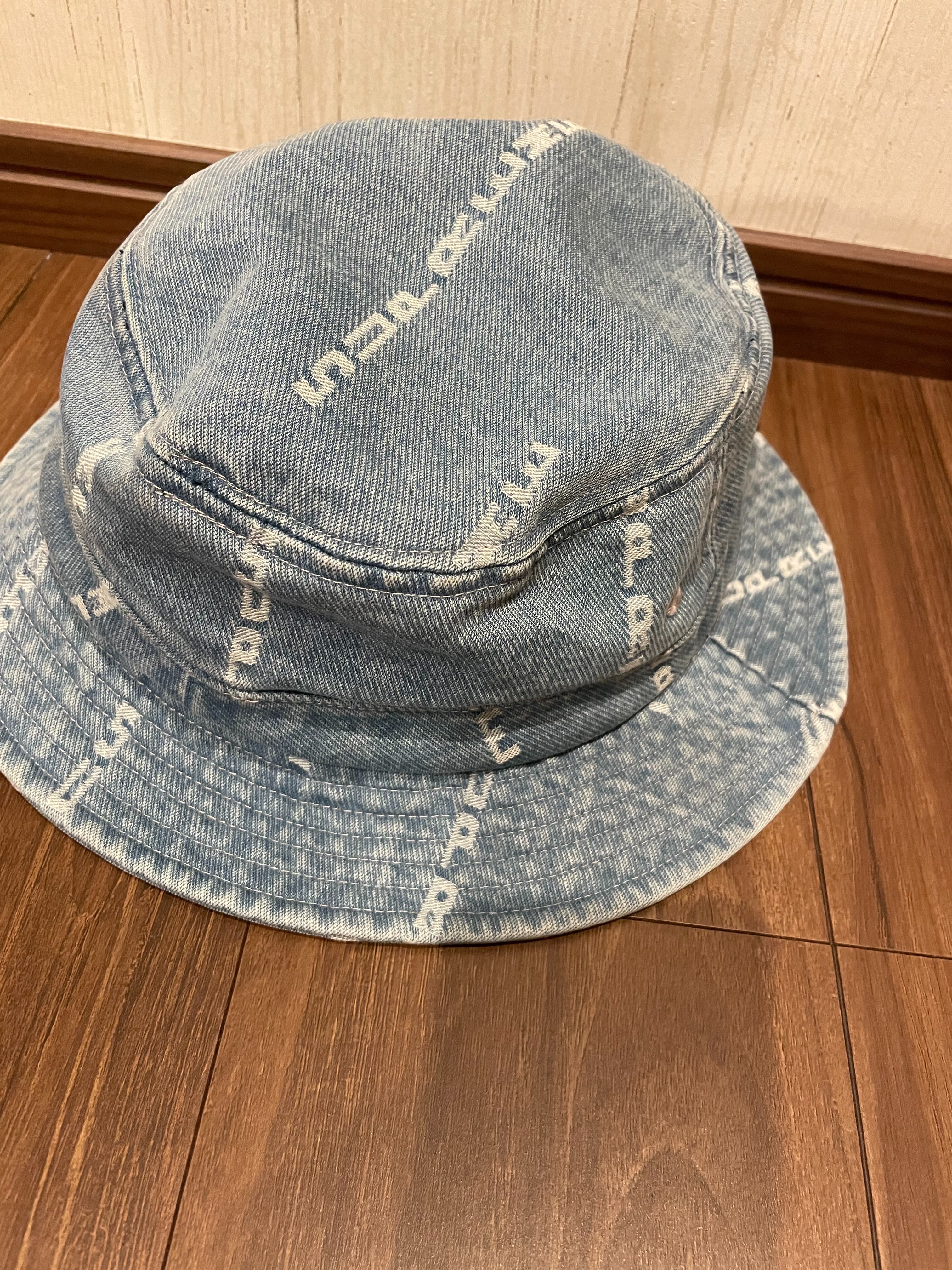 Supreme Jacquard Logos Denim Crusher "Blue"