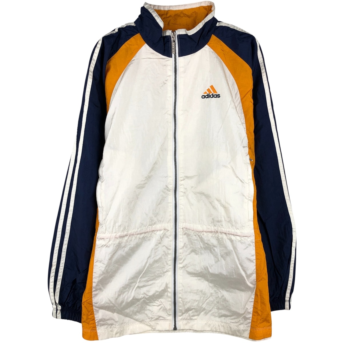 古着 80~90年代 アディダス adidas 3本ライン ナイロンジャケット メンズXL相当 ヴィンテージ/eaa608567