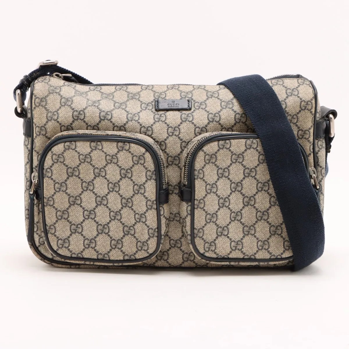 1円 GUCCI グッチ 33890 213048 GG柄 GGキャンバス×レザー 