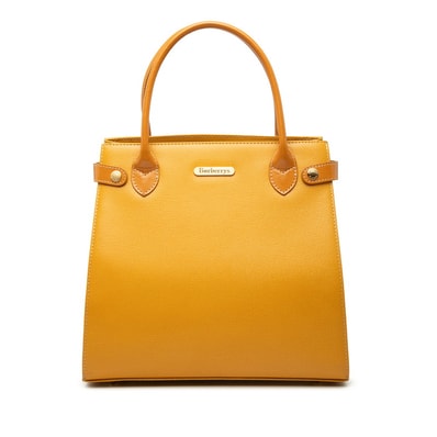 バーバリー ノバチェック ハンドバッグ オレンジ レザー レディース BURBERRY 【中古】