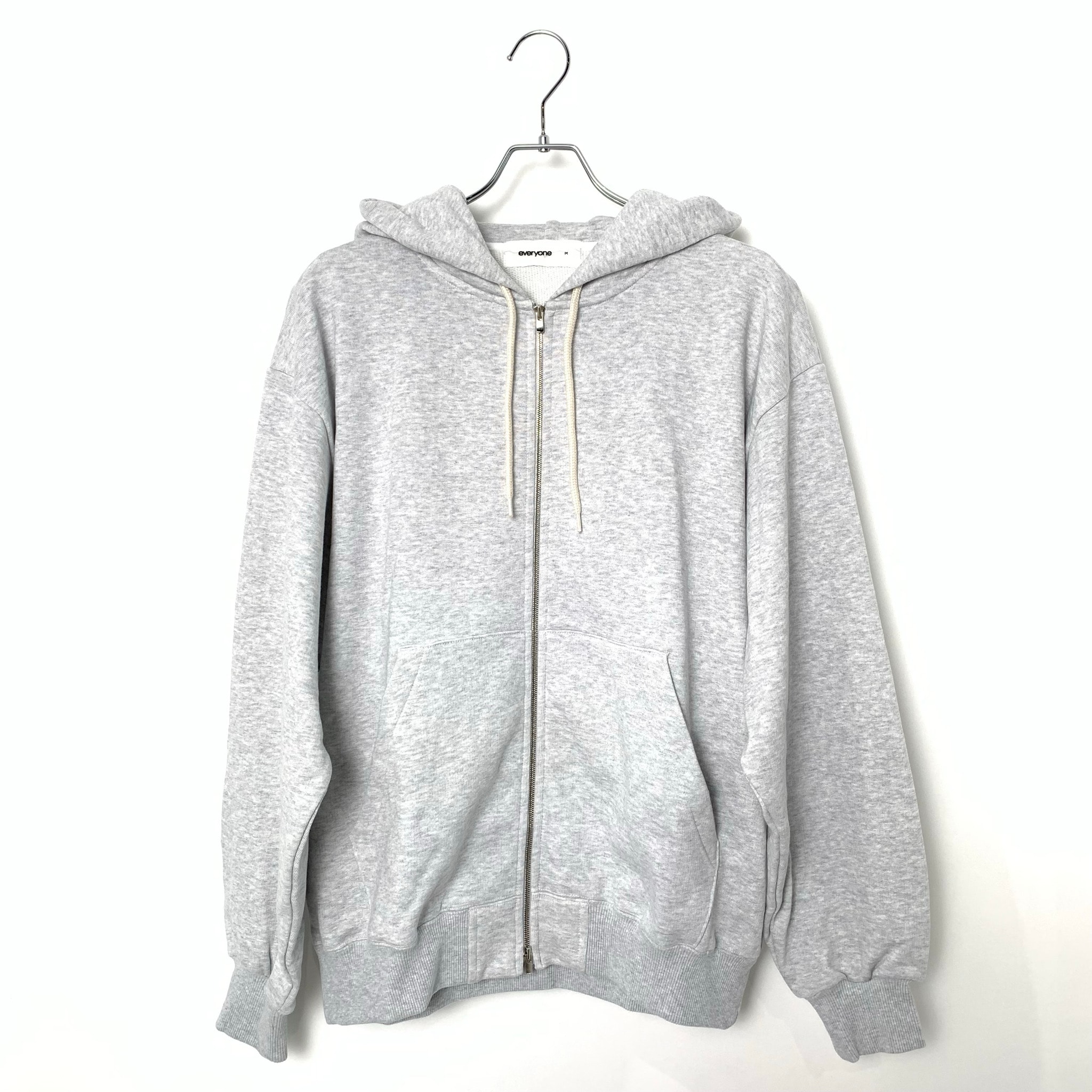 everyone Cotton Zip Up Hoodie "Grey"