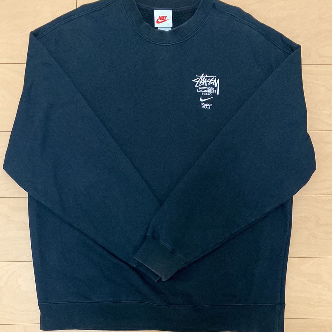 Nike x Stussy International Crewneck Sweatshirt (US Size) "Black" DC4198-010