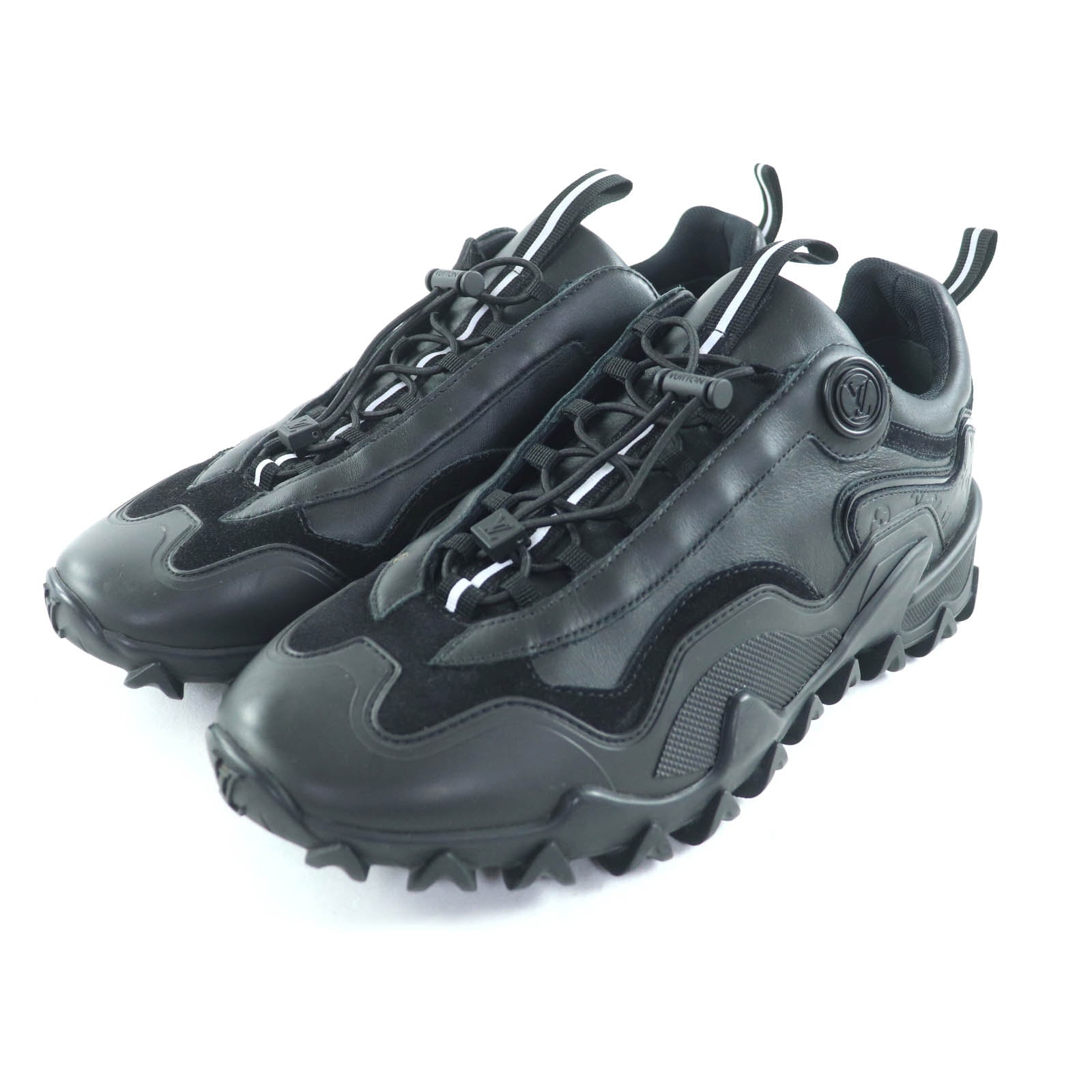 未使用品 ルイヴィトン スニーカー ラッシュ・ライン ブラック レディース 37