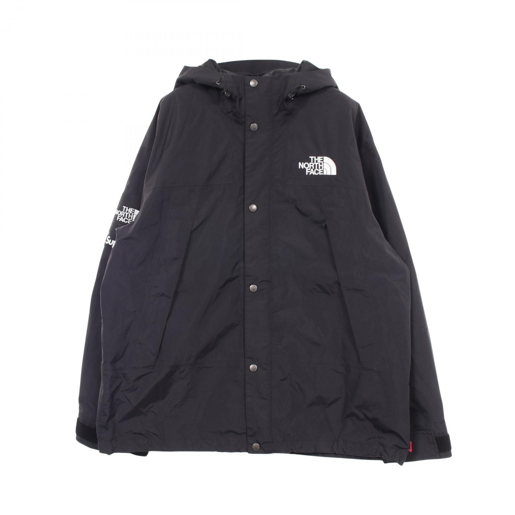 ザ・ノースフェイス THE NORTH FACE Supreme Mountain Jacket フード付き マウンテンパーカー 衣料品 アウター ナイロン メンズ ブラック系 NP02402I 【中古】