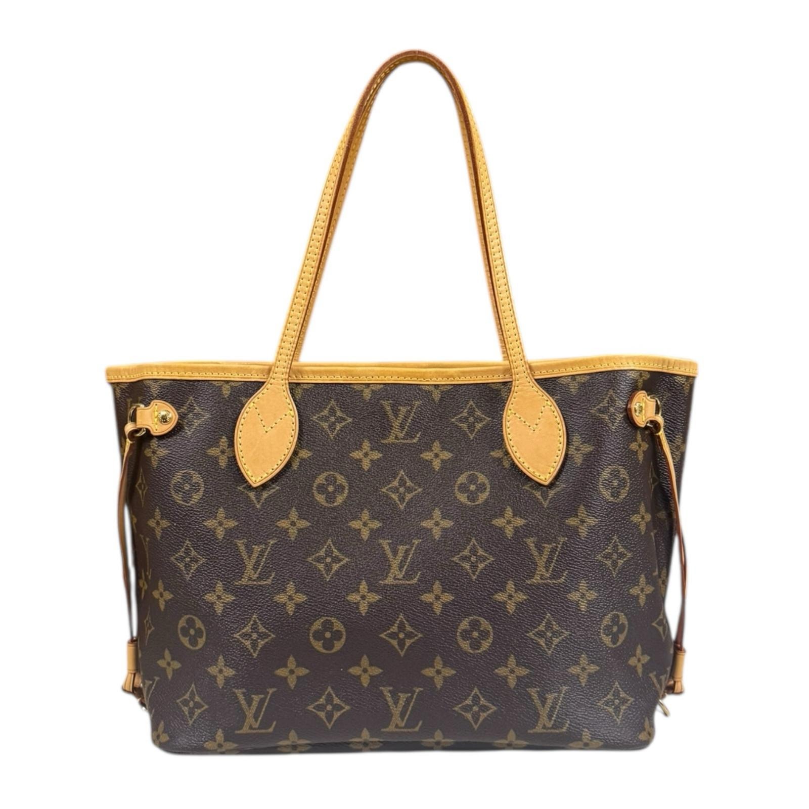 ルイヴィトン ネヴァーフルPM モノグラム トートバッグ モノグラムキャンバス M40155 ブラウン レディース LOUIS VUITTON  中古