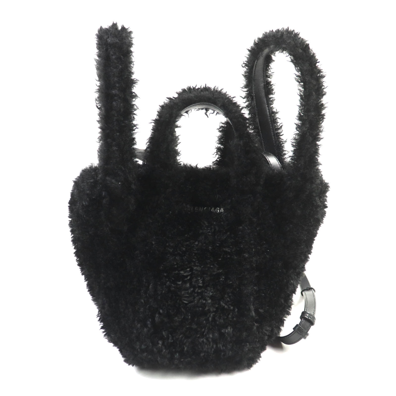 極美品 バレンシアガ
 トートバッグ エブリデイ 2.0 xs ブラック レディース 672793