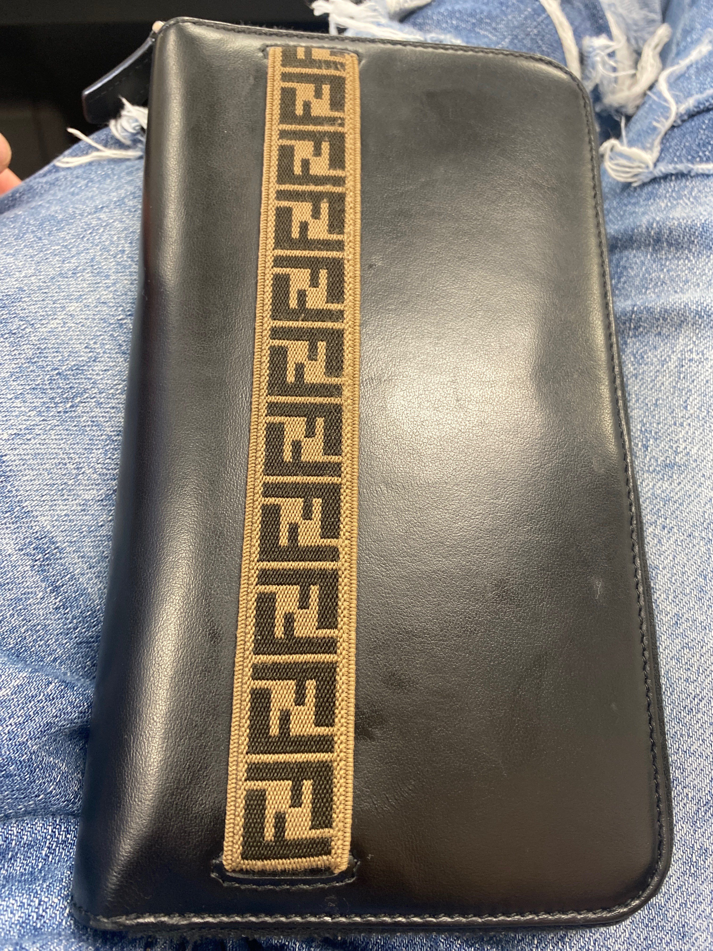 FENDI FF Zip Around Wallet "Black"