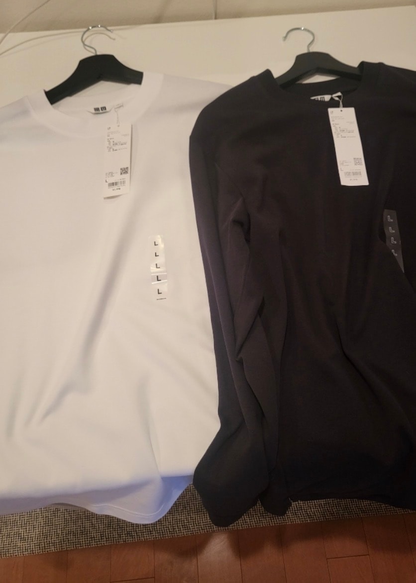 2026購入 新品未使用タグ UNIQLO エアリズムコットンクルーネックシャツ