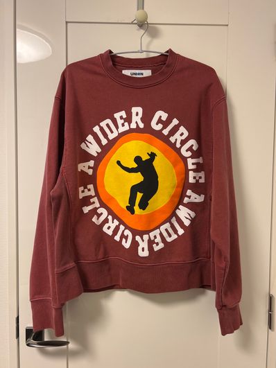UNION CPFM A WIDER CIRCLE CREWNECK "Brick Red"