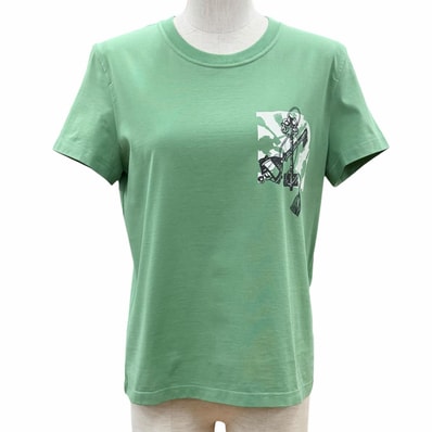 未使用品 エルメス 半袖Tシャツ カルトゥッシュ 36 5E4634DA