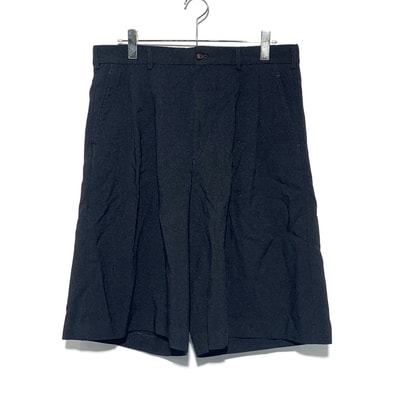 COMME des GARCONS HOMME PLUS Medium Polyester Gabardine Garment Treated Shorts "Black"