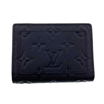 LOUIS VUITTON ルイ・ヴィトン ポルトフォイユ クレア 二つ折り財布 M80151 モノグラムアンプラント ブラック ゴールド金具 レディース【中古】