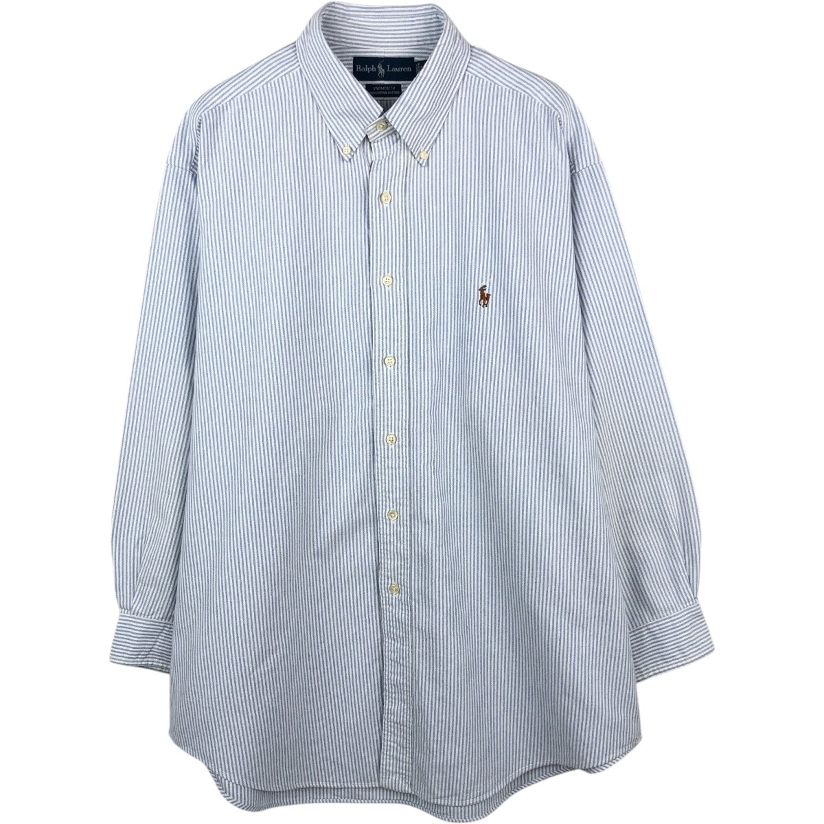 古着 ラルフローレン Ralph Lauren YARMOUTH 長袖 ボタンダウンストライプシャツ メンズXL相当/eaa666346