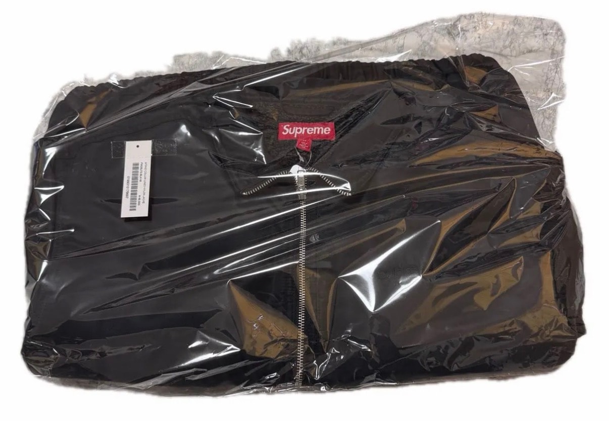 Supreme Stand Collar Lined Nylon Jacket "Black"