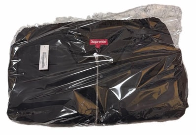 Supreme Stand Collar Lined Nylon Jacket "Black"