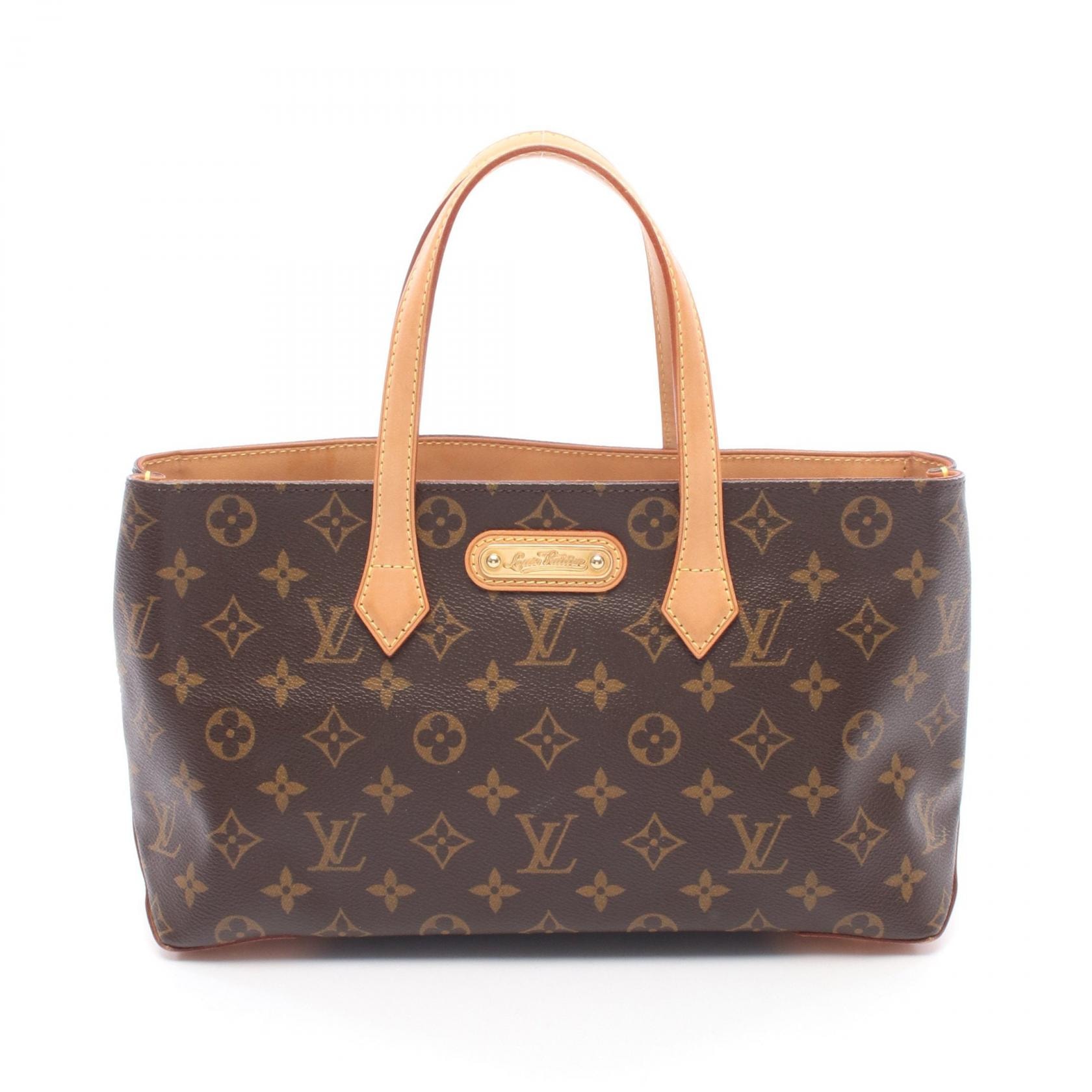 ルイ・ヴィトン LOUIS VUITTON ウィルシャーPM ハンドバッグ バッグ PVCコーティングキャンバス レザー モノグラム レディース ブラウン系 M45643 【中古】