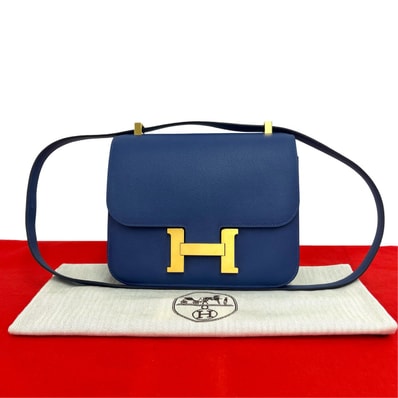 HERMES エルメス コンスタンス 23 エバーカラー ショルダーバッグ ブルー
31162