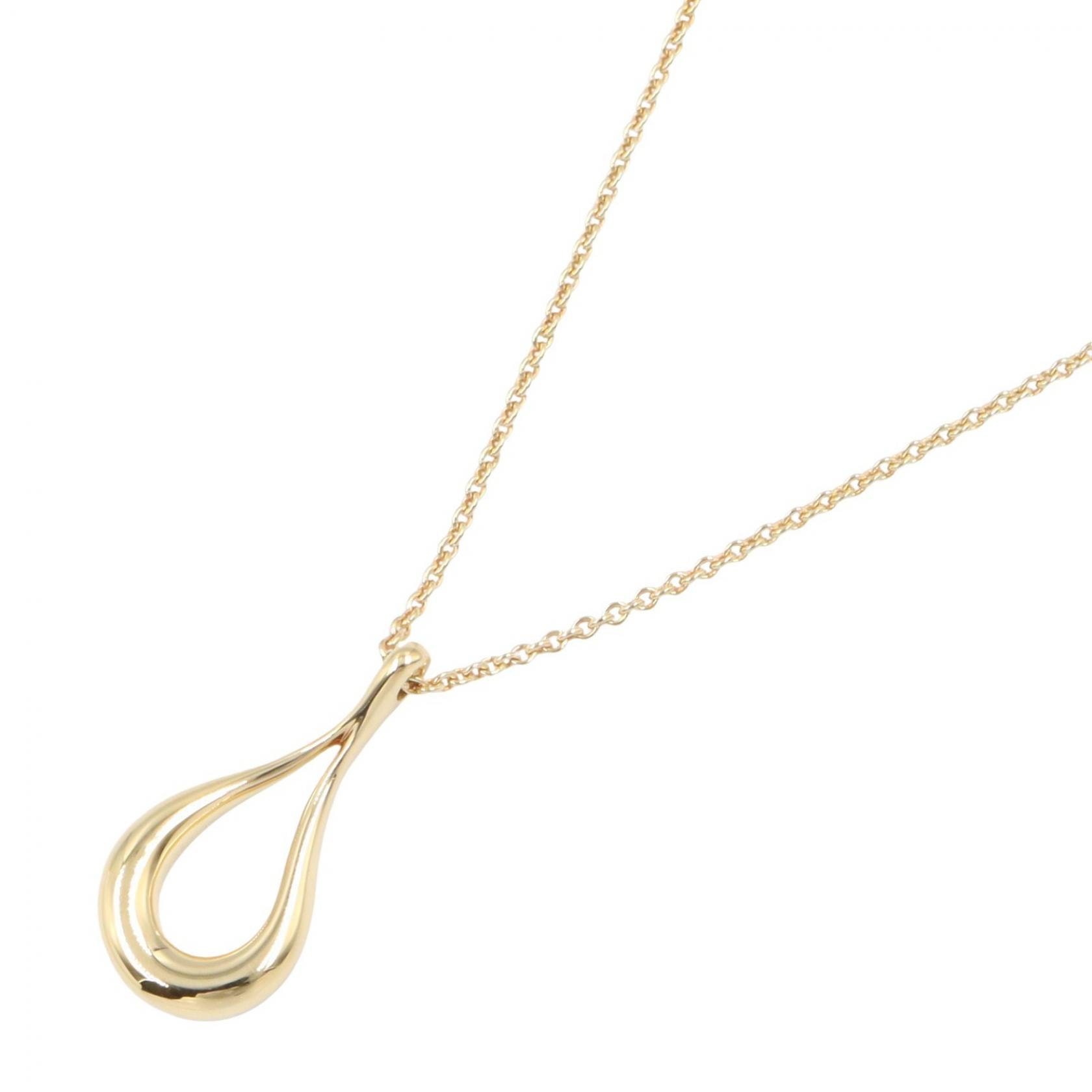 ティファニー TIFFANY&CO ティアドロップ ネックレス ネックレス ジュエリー K18(イエローゴールド) レディース ゴールド系 【中古】