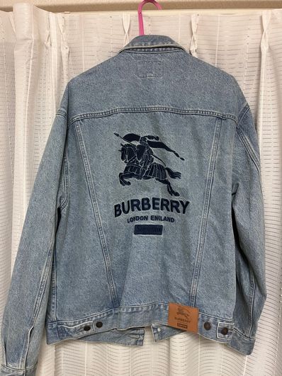Supreme / Burberry Denim Trucker Jacket "Blue"