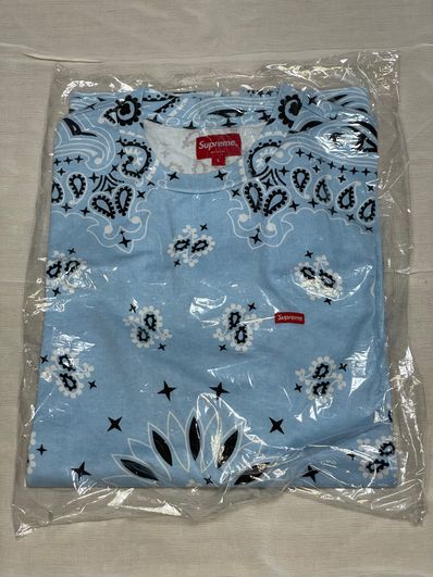 Supreme Small Box Tee "Bandana Blue"(21SS)