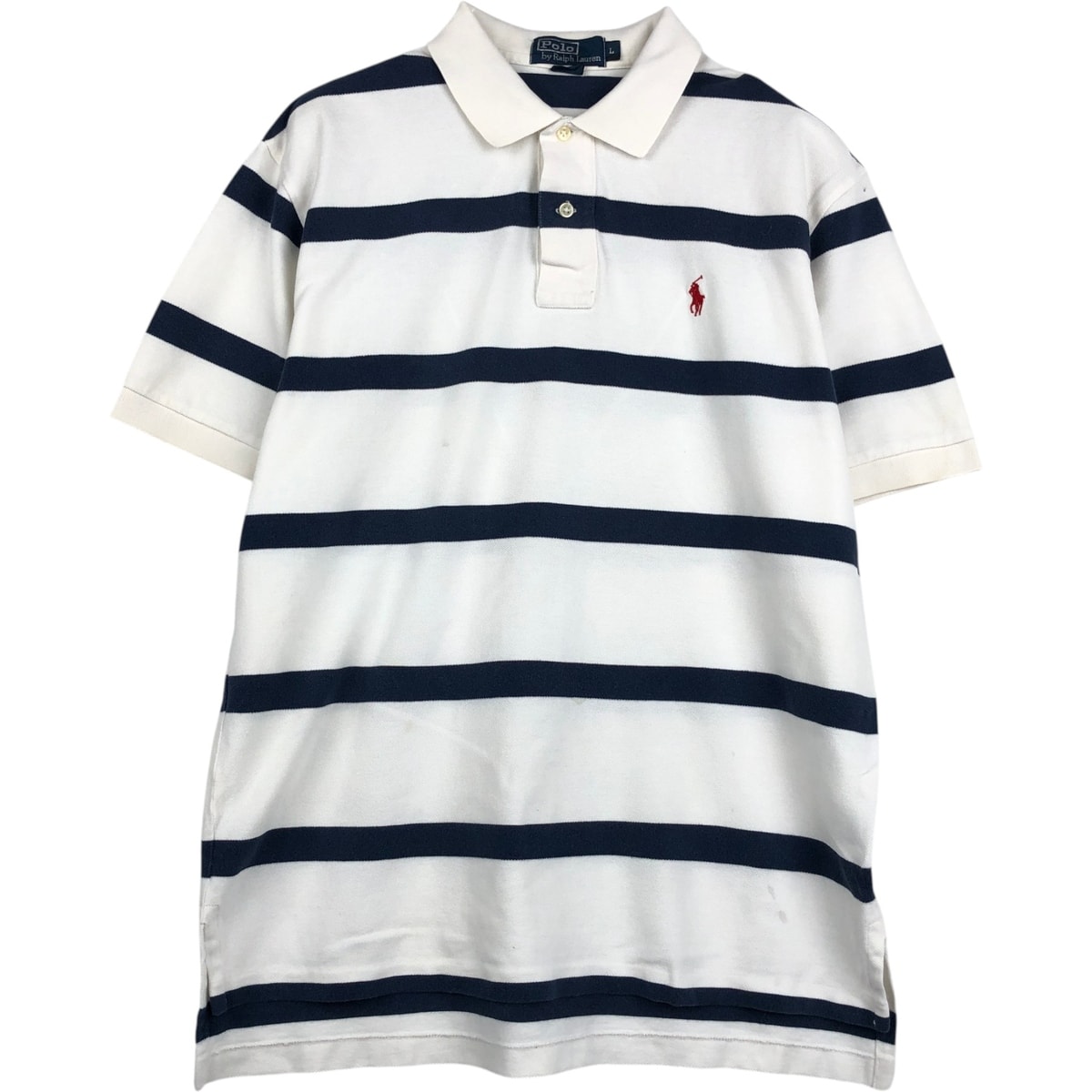 古着 ラルフローレン Ralph Lauren POLO by Ralph Lauren 半袖 ボーダー ポロシャツ メンズL相当/eaa653647