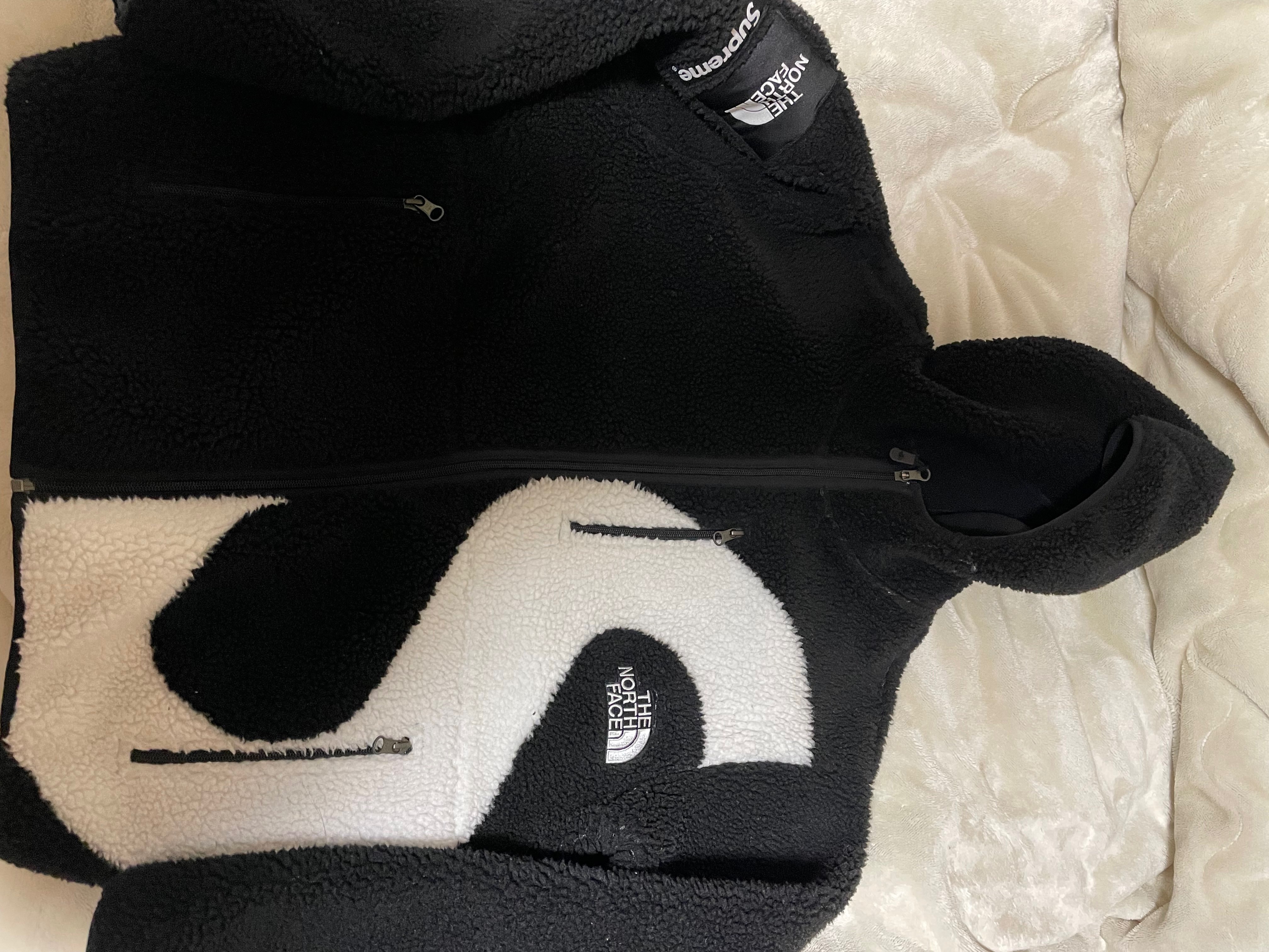 Supreme x The North Face S Logo Hooded Fleece Jacket "Black"