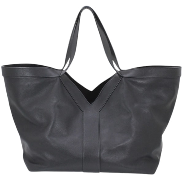 Saint Laurent Women's Leather Y Shopping Bag "Black"