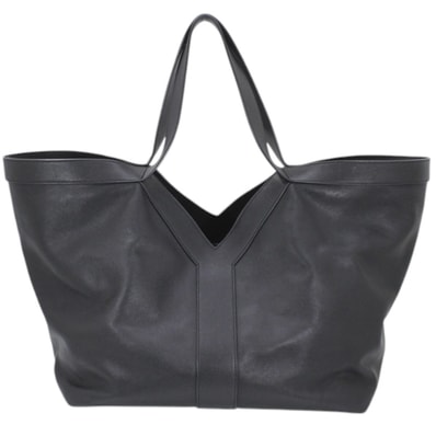Saint Laurent Women's Leather Y Shopping Bag "Black"